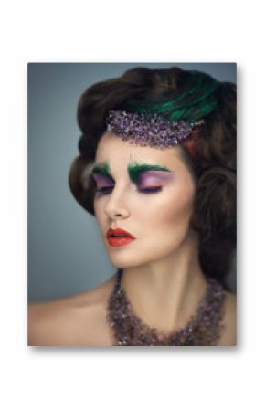 woman fashion make up