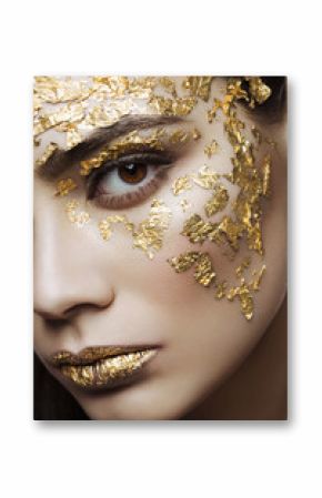 Closeup girl beauty portrait