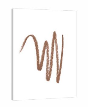 Brown color eye liner pencil strokes on background
