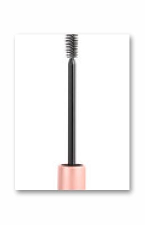 Mascara wand on white background