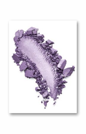 Purple eye shadow stroke isolated on white background