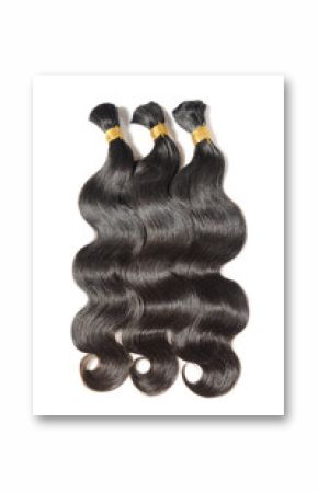 raw body wavy black human hair extensions bundles
