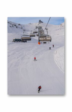 The ski resort Hochpustertal at Sillian. Here one meets a successful mixture of Austrian snow and runway quality combined with the Italian ease. 