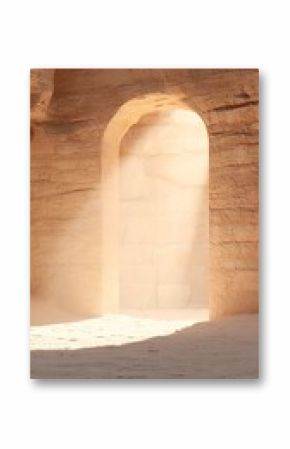 Sunlit Archway in Sandstone Canyon