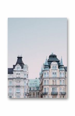 Historic Architecture Showcases Elegant Design in Urban Landscape During Twilight