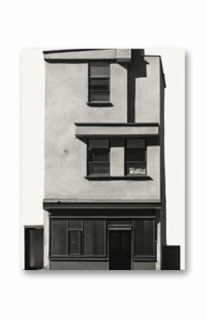 Vintage building architecture urban city.