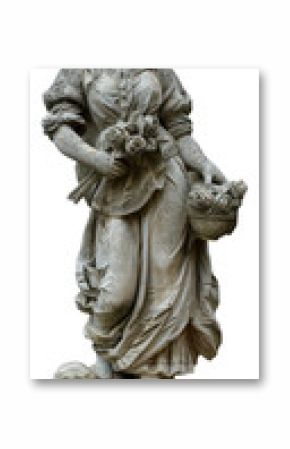 PNG Renaissance Gardener Woman statue sculpture figurine person.