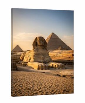 Sphinx and Pyramids at Sunrise