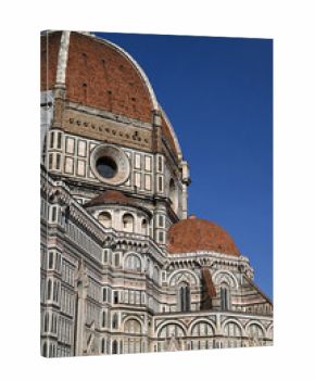 Détail architectural de la cathédrale Santa Maria del Fiore à Florence