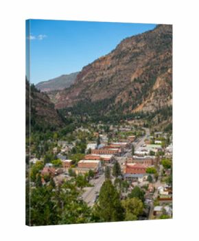 Ouray, a mountain town in Southwest Colorado, United States. Ouray is known as Switzerland of America situated in the heart of the San Juan Mountains.