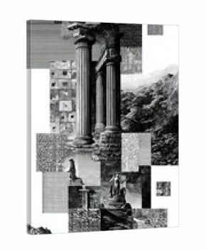 Ancient ruins digital collage mobile wallpaper