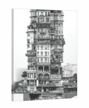 Hong Kong Architecture architecture illustration building.