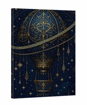 Ornate celestial hot air balloon