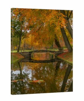 Fall colors in Schwerin Castle, Germany