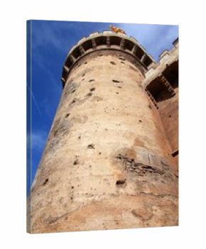 Valencia, Spain - old fortification in city walls. Torre Quart.