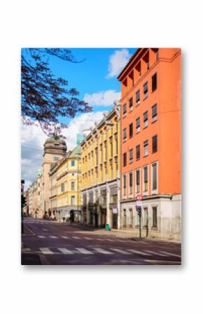 City scene Oslo Norway vertical photo