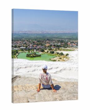 The famous travertine formations of Pamukkale, a Unesco heritage site