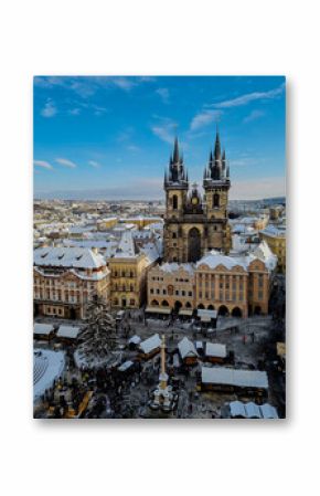 Christmas market in Prague Daylight