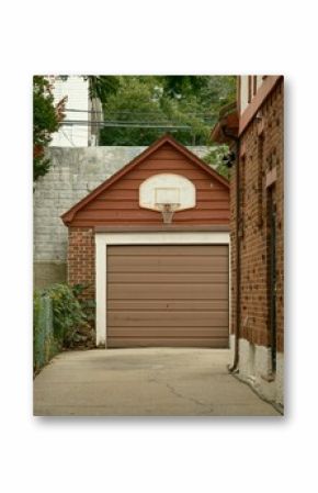 A basketball hoop in Rego Park, Queens, New York