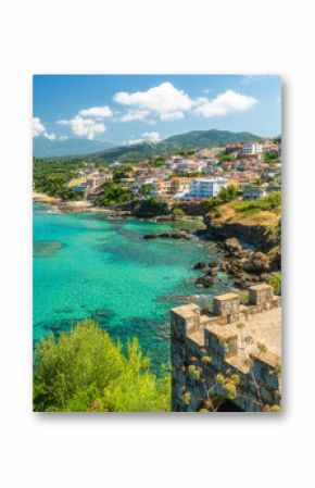 Marvelous summer seascape at Palinuro, in the Cilento region. Province of Salerno, Campania, Italy.