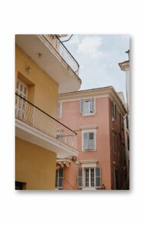 Charming Buildings in a Coastal Town