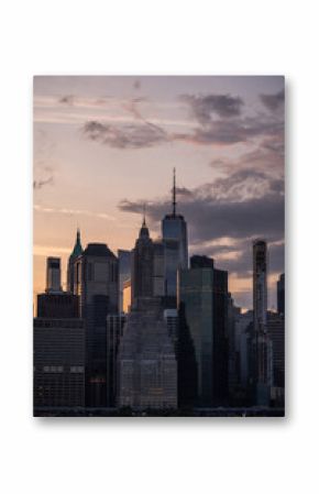 New York City Fidi Tribeca Sunset Cityscape