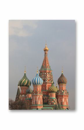 Moscow, St. Basil's Cathedral, a close-up of historical architecture in Russia in Moscow