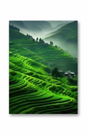 Green mountain landscape outdoors nature.
