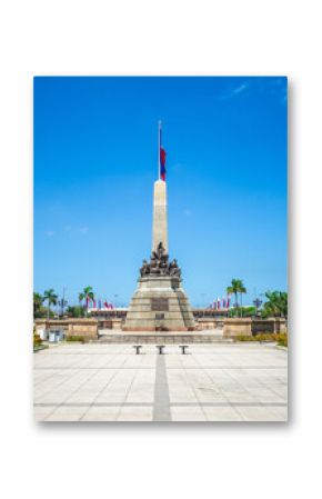 Rizal Park, aka Luneta, and Rizal Monument located in Manila, Philippines