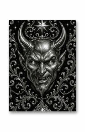 Intricate devilish ornate illustration