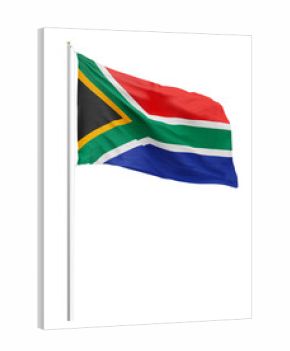 Png flag of South Africa collage element, transparent background