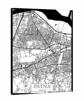 Patna Bihar City Street Map. colorful city paint, watercolor paint background, business urban abstract modern hand paint, abstract city banner