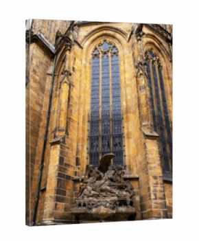 Gothic Saint Vitus Cathedral in Prague Castle.