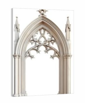 Gothic architectural archway illustration