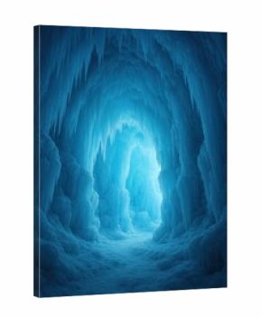 Majestic icy cavern entrance