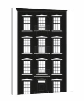 PNG American apartment architecture illustration building.