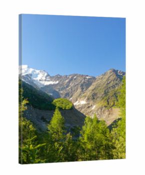 Mountain Views on a Summer Day in the French Alps 