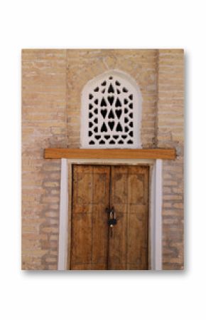 old wooden oriental door