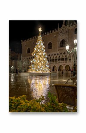 Christmas tree at San Marco square in Venice