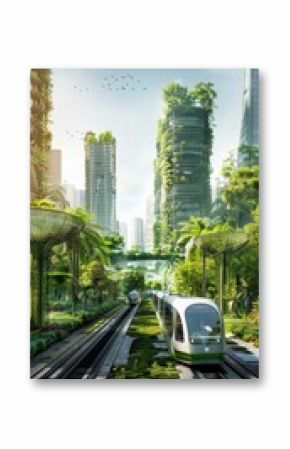 Sustainable Urban Development in a High-Tech Green City with Eco-Friendly Public Transportation