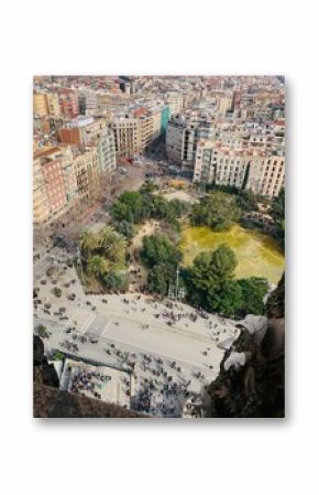 view from the top of  La Sagrada Familia