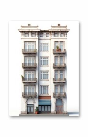 City block apartment architecture building window.