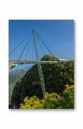 Exposure of Langkawi Sky Bridge, that provides amazing views for pedestrian as it passes through the mountain peaks, it is the world's longest curse suspension bridge, Malaysia.