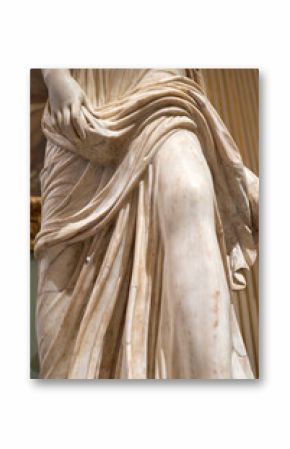 Marble Sculpture Knee with Fabric Drapery