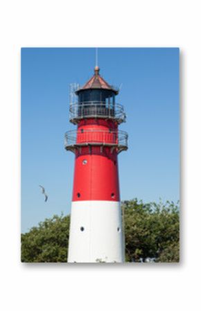 Büsum lighthouse on the German North Sea coast