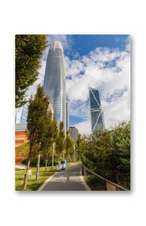 San Francisco's stunning skyscrapers rise against the sky