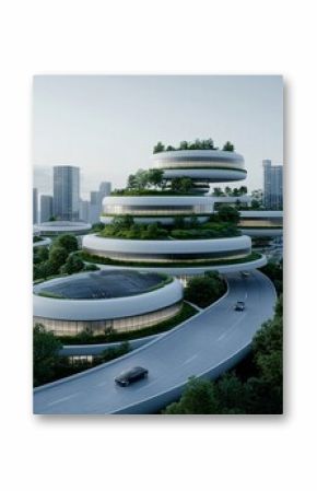 A futuristic city powered by bio-energy, algae farms integrated into urban structures, solar panel-covered rooftops, green transport networks, clean air, sustainable lifestyle, highly detailed