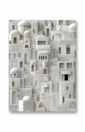 White Stone City Architectural Abstract