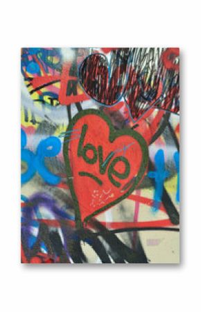 dirty love graffiti urban background