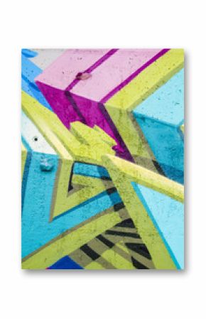 Colorful graffiti, abstract grunge grafiti background over textu